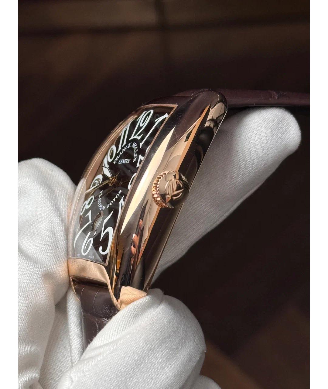 FRANCK MULLER Коричневые часы из розового золота, фото 3