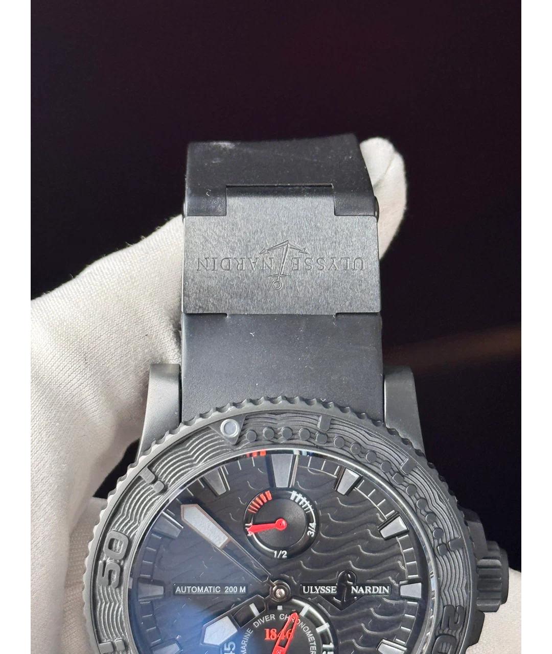 Ulysse Nardin Черные металлические часы, фото 5