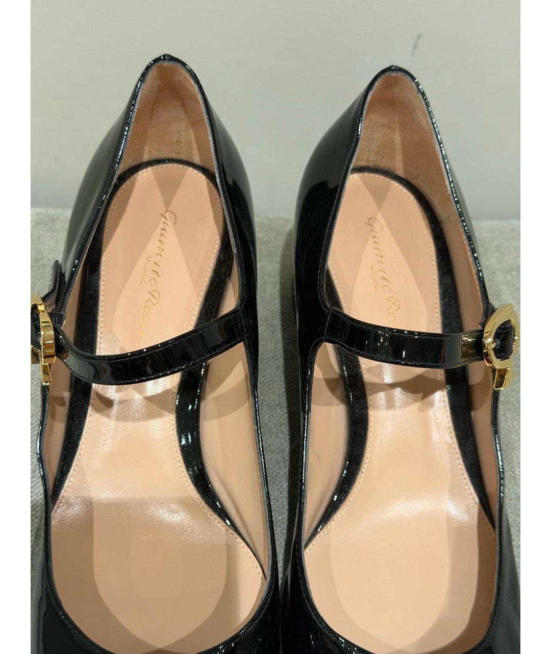 GIANVITO ROSSI Черные туфли из лакированной кожи, фото 5