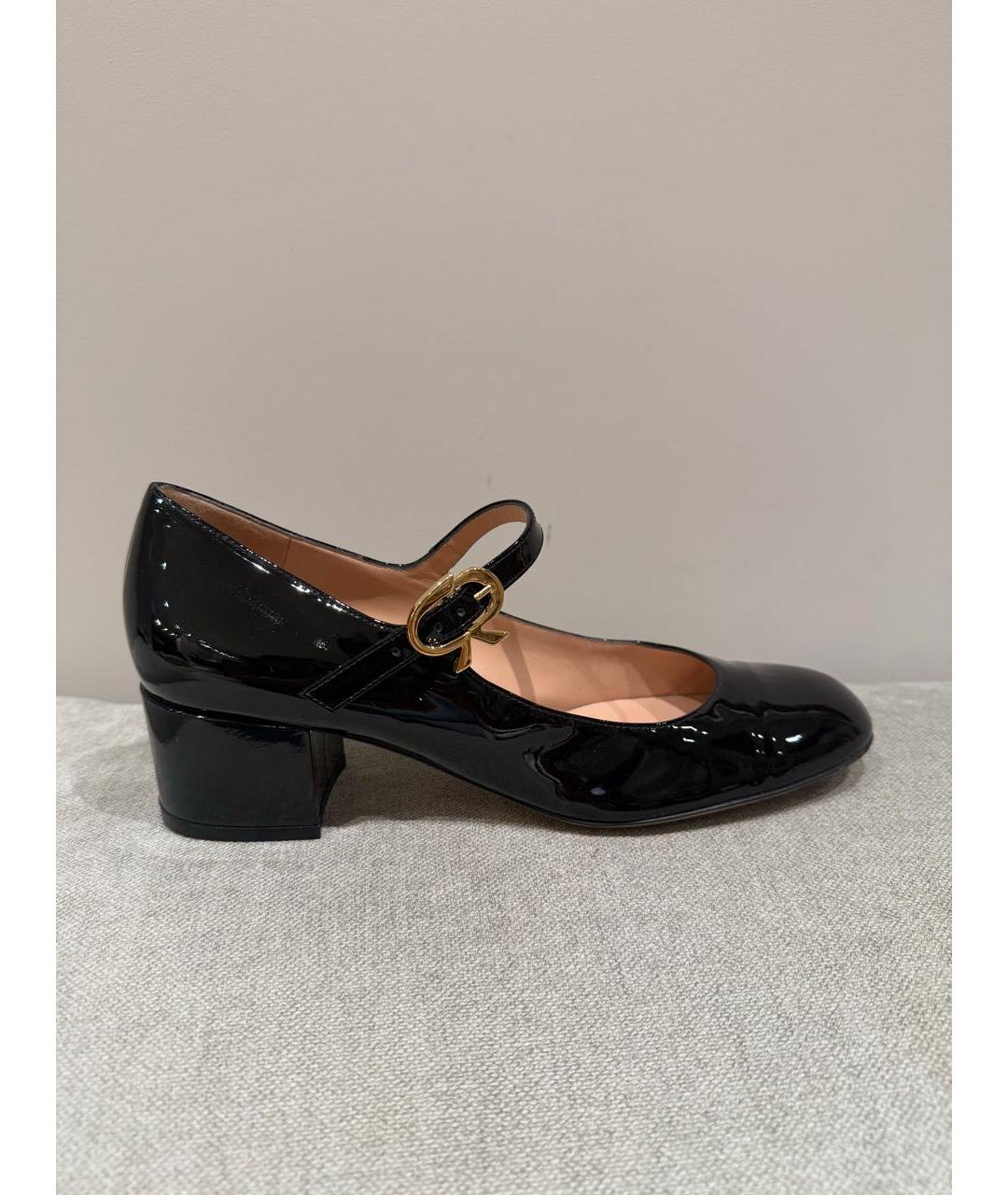 GIANVITO ROSSI Черные туфли из лакированной кожи, фото 8