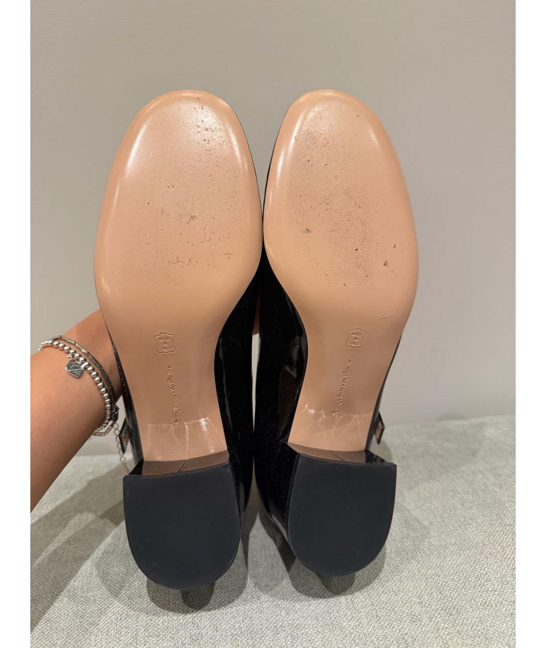 GIANVITO ROSSI Черные туфли из лакированной кожи, фото 6