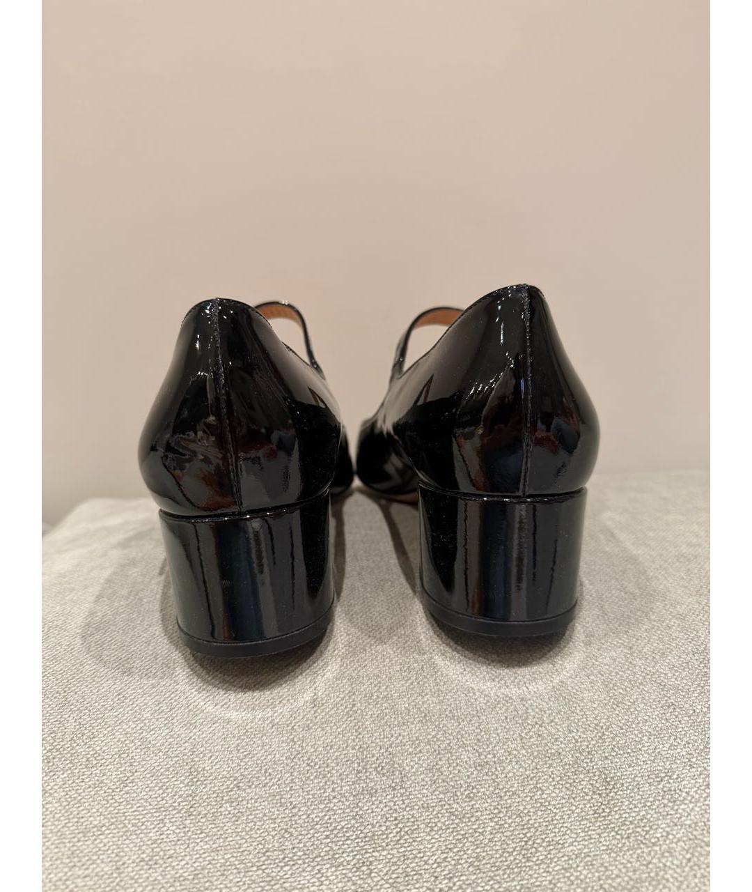 GIANVITO ROSSI Черные туфли из лакированной кожи, фото 4