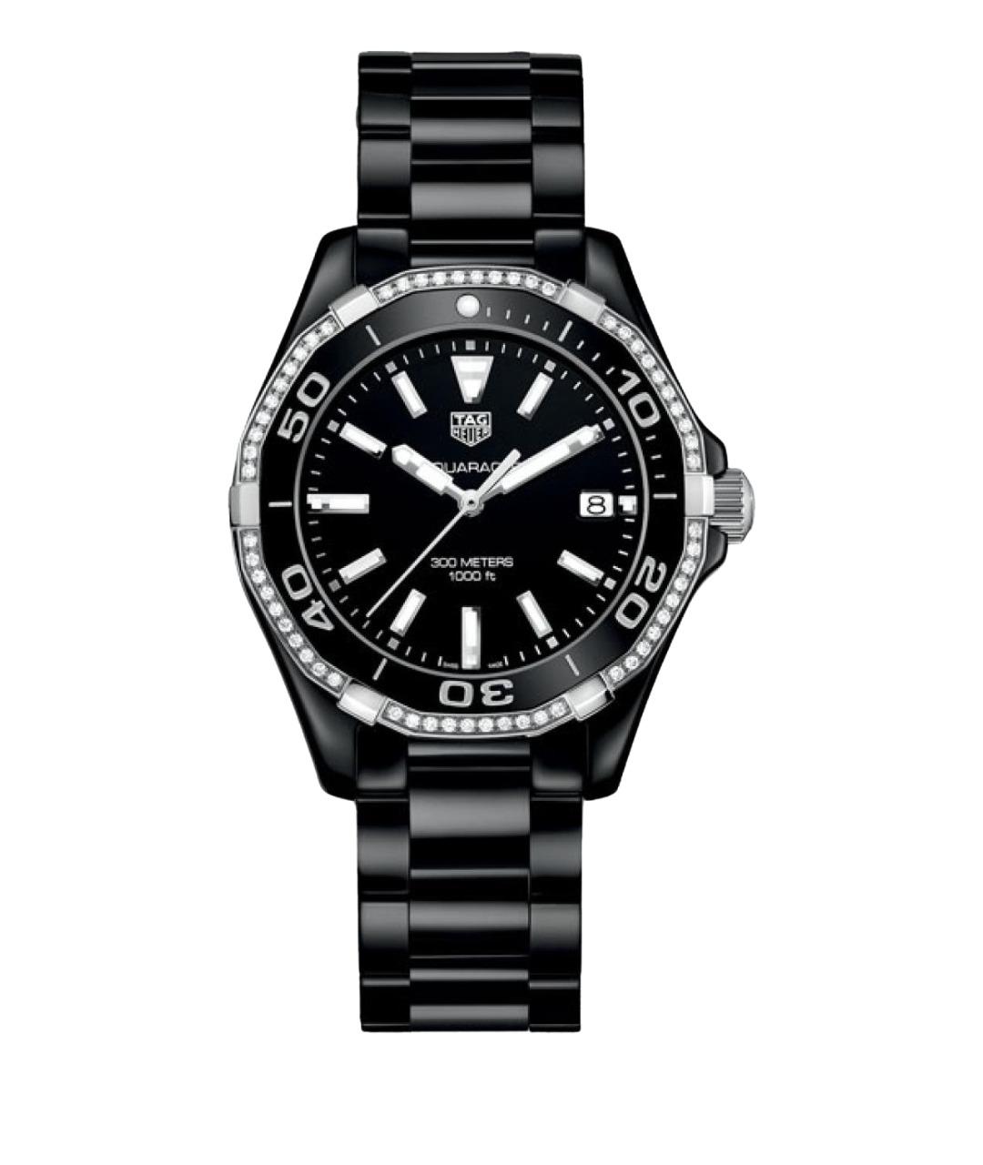 TAG HEUER Черные керамические часы, фото 1