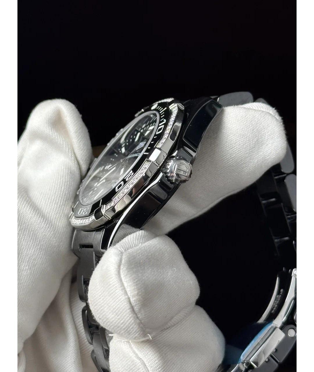 TAG HEUER Черные керамические часы, фото 3