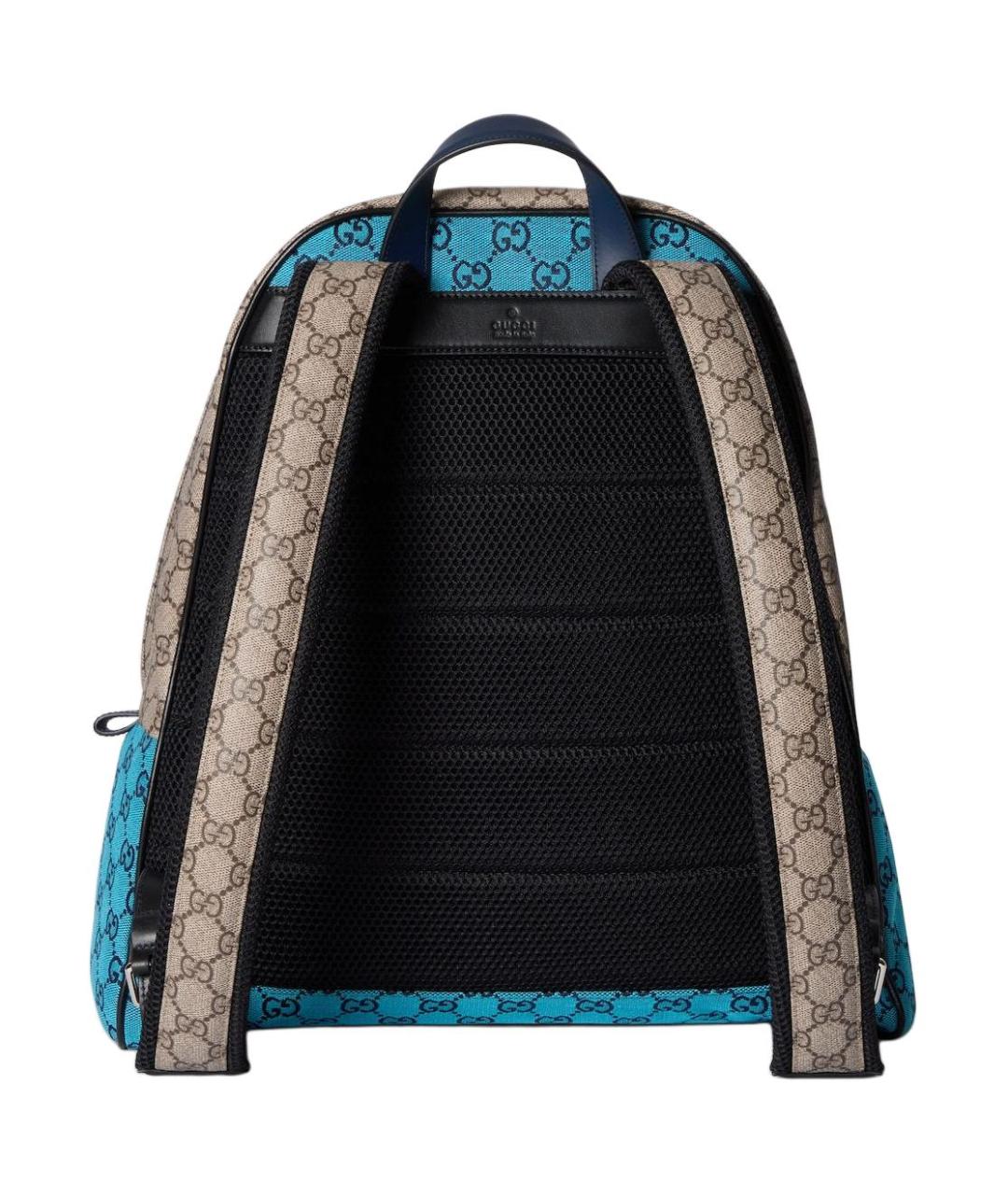 GUCCI Голубой рюкзак из канвы, фото 4