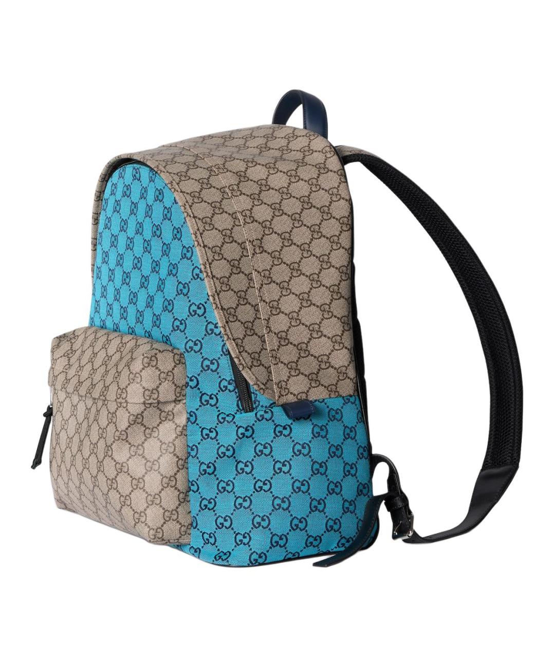 GUCCI Голубой рюкзак из канвы, фото 2