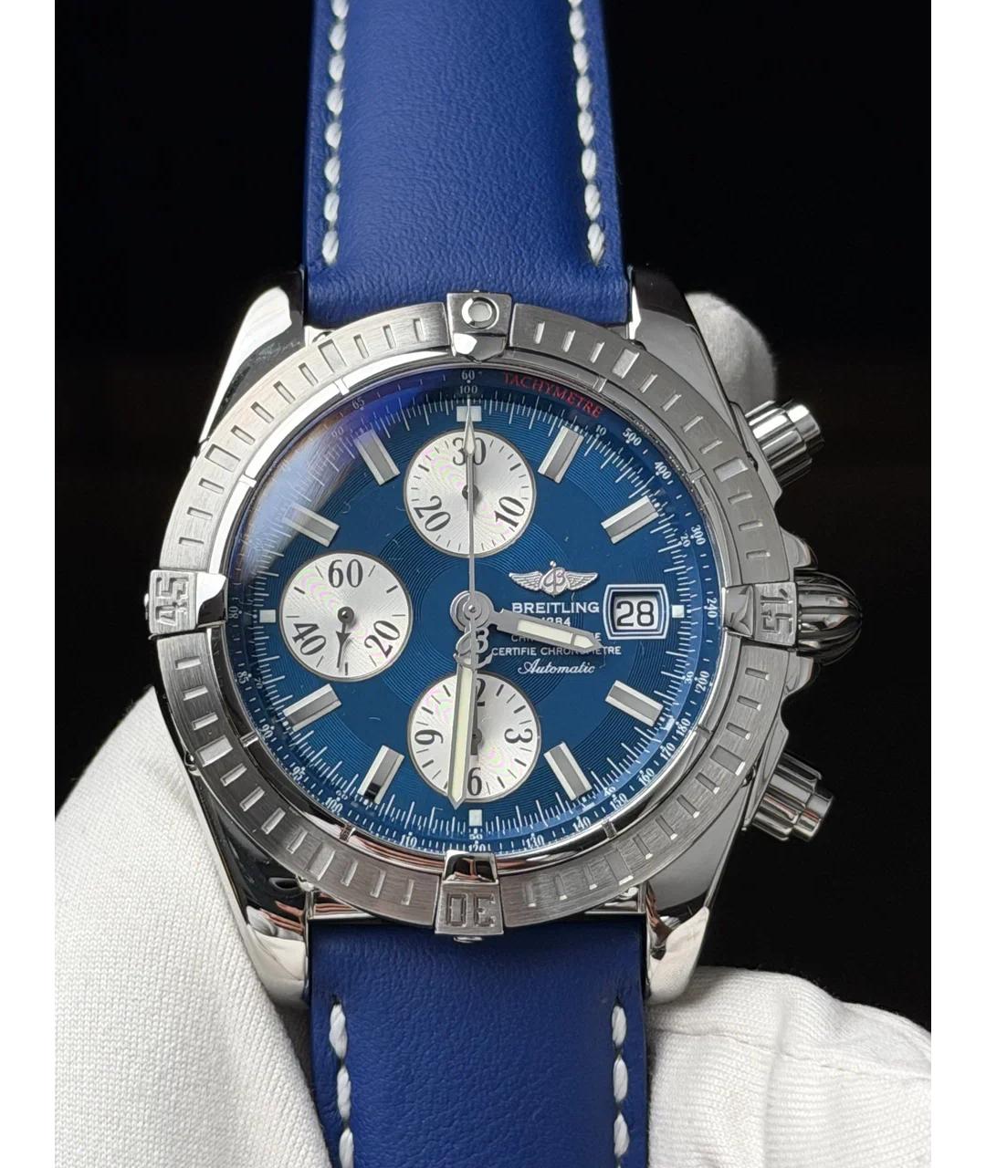 BREITLING Синие металлические часы, фото 2