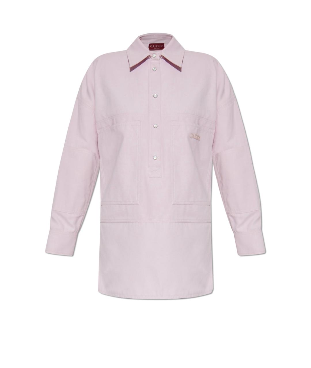 GUCCI Розовая хлопковая блузы, фото 1