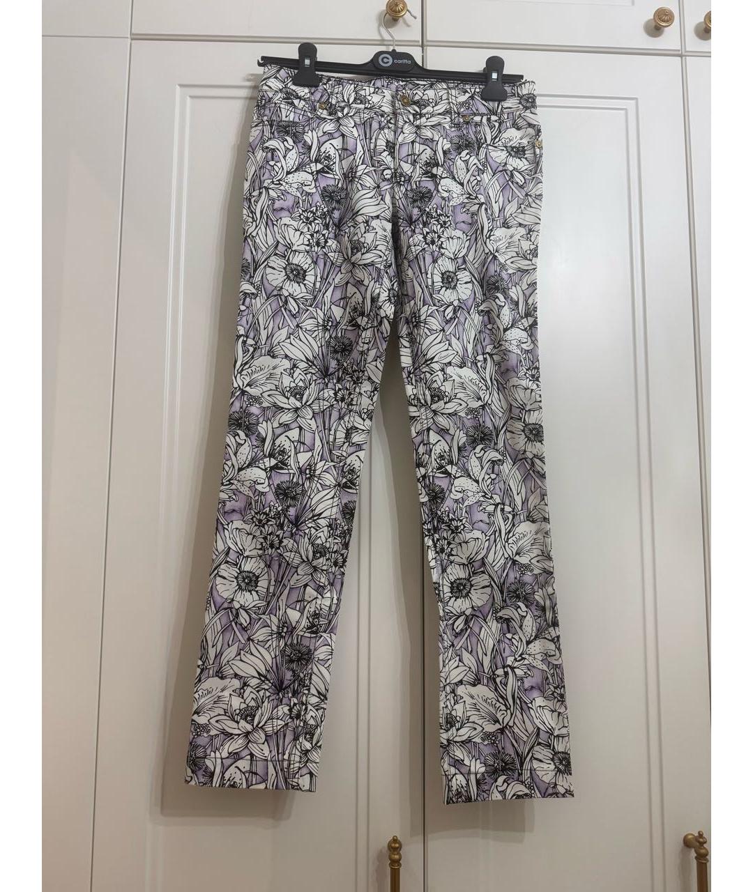 GUCCI Фиолетовые хлопковые прямые джинсы, фото 9