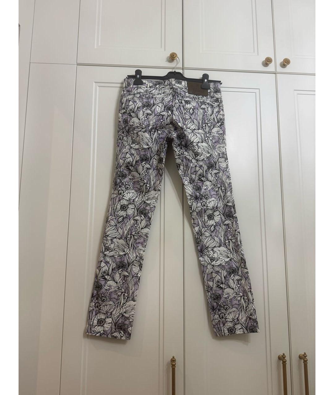 GUCCI Фиолетовые хлопковые прямые джинсы, фото 2