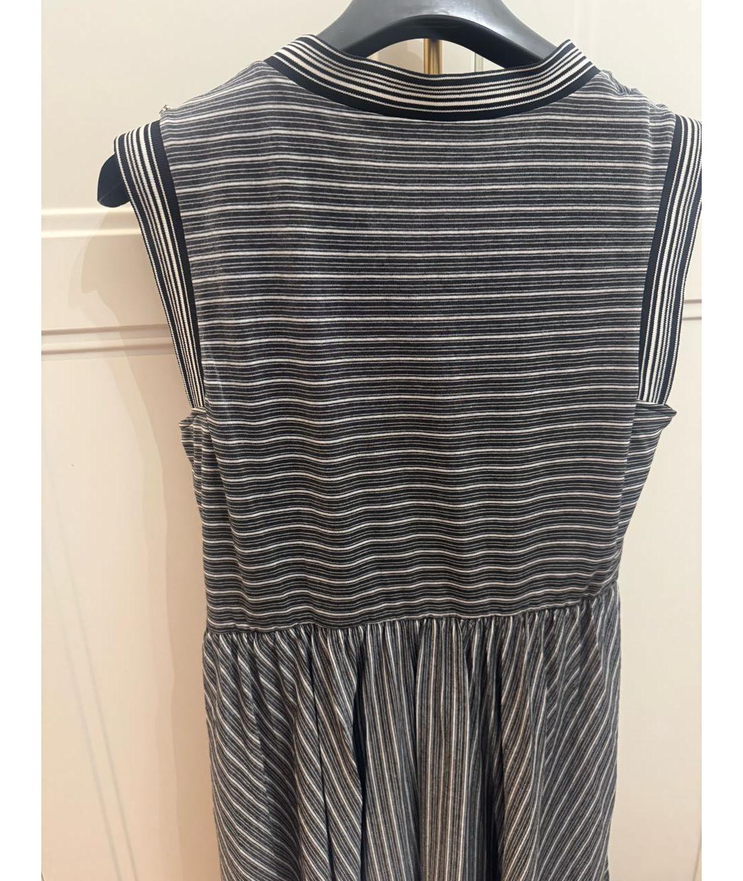 SPORTMAX Черное хлопковое повседневное платье, фото 5