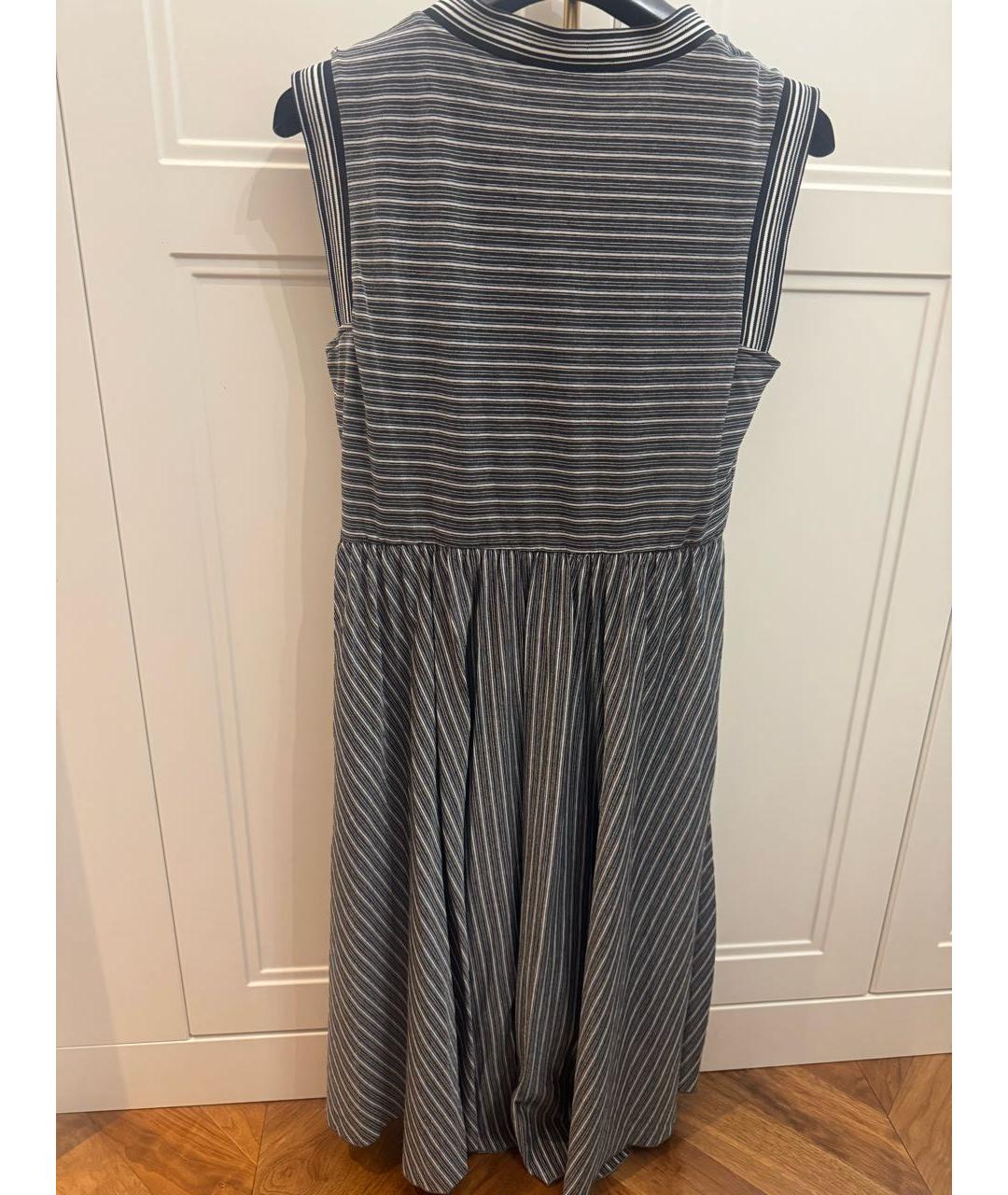 SPORTMAX Черное хлопковое повседневное платье, фото 2