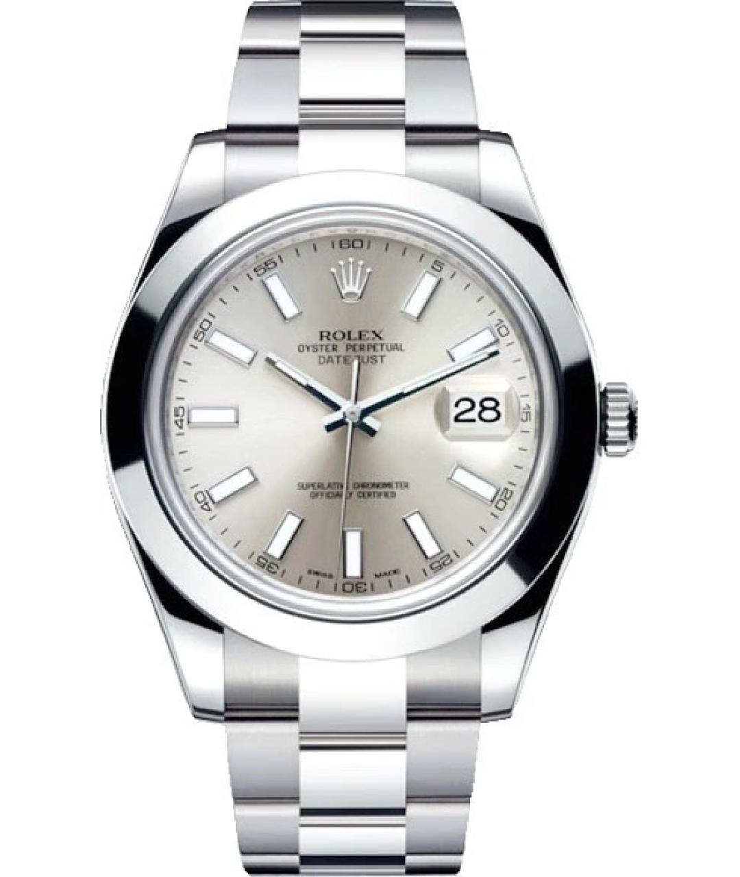 ROLEX Бежевые металлические часы, фото 9