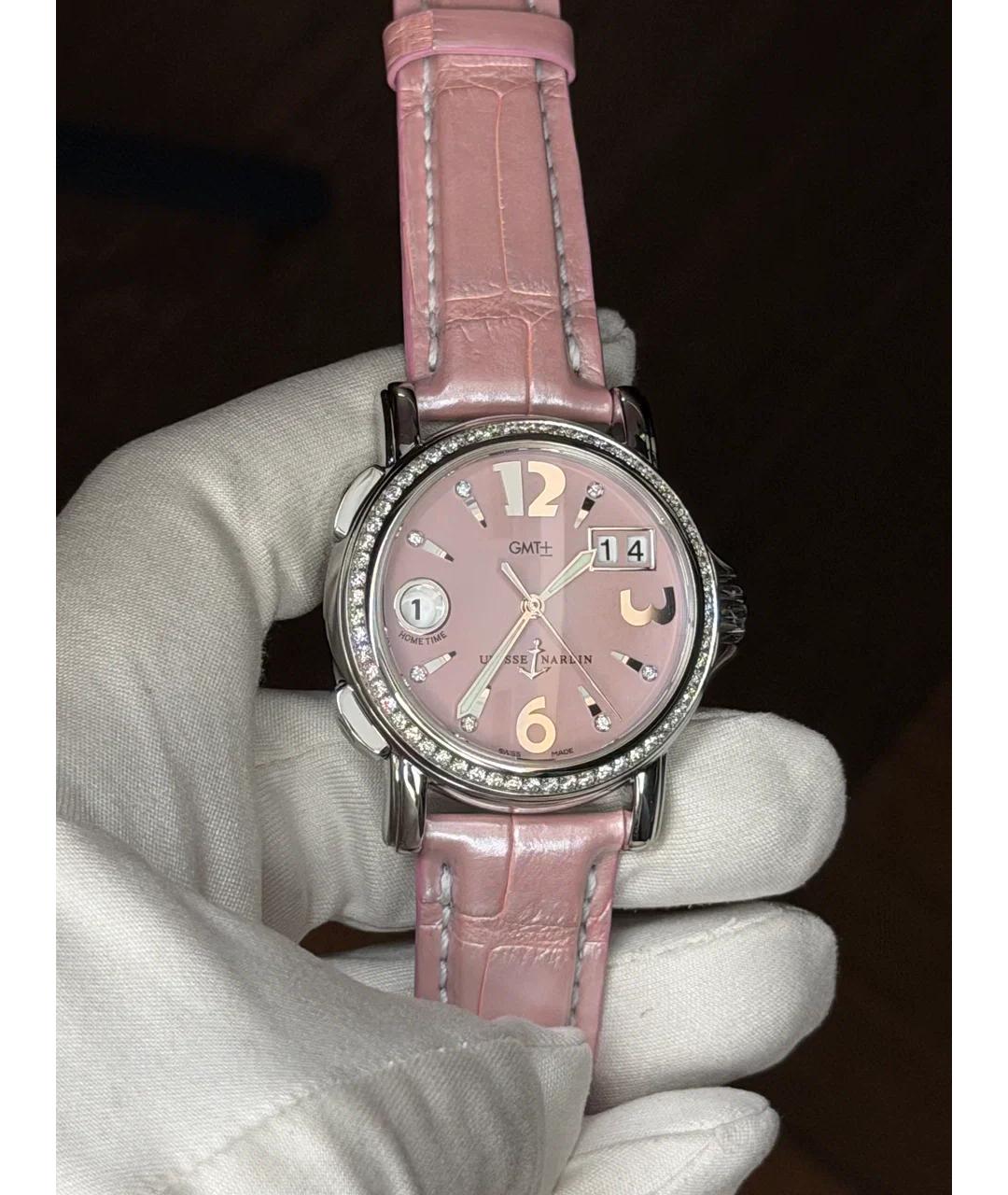 Ulysse Nardin Розовые металлические часы, фото 2