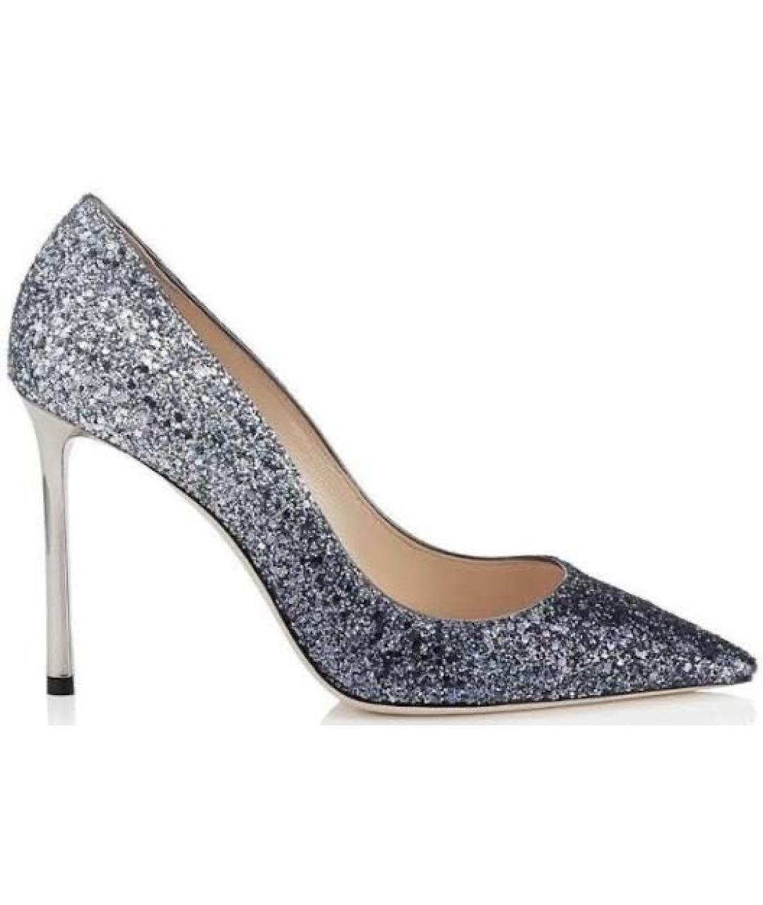 JIMMY CHOO Серебряные туфли, фото 4