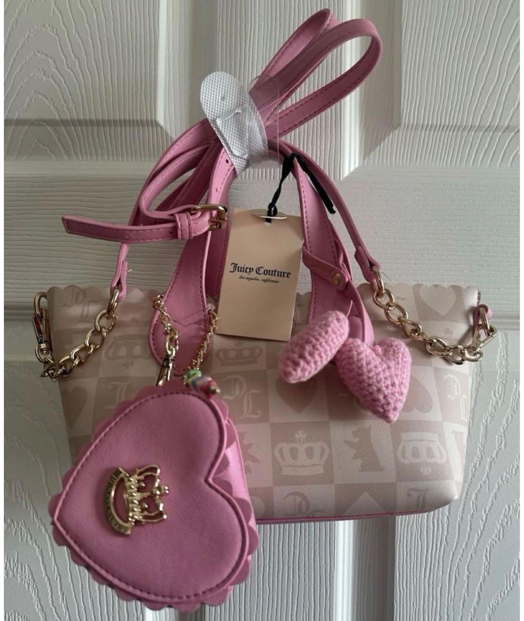 JUICY COUTURE Розовая сумка через плечо, фото 4