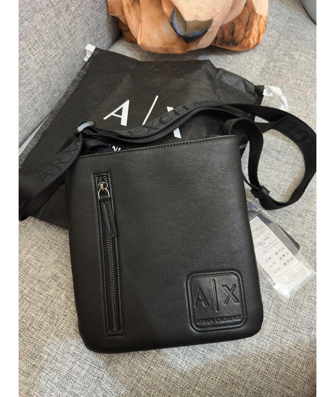 ARMANI EXCHANGE Черная сумка на плечо, фото 2