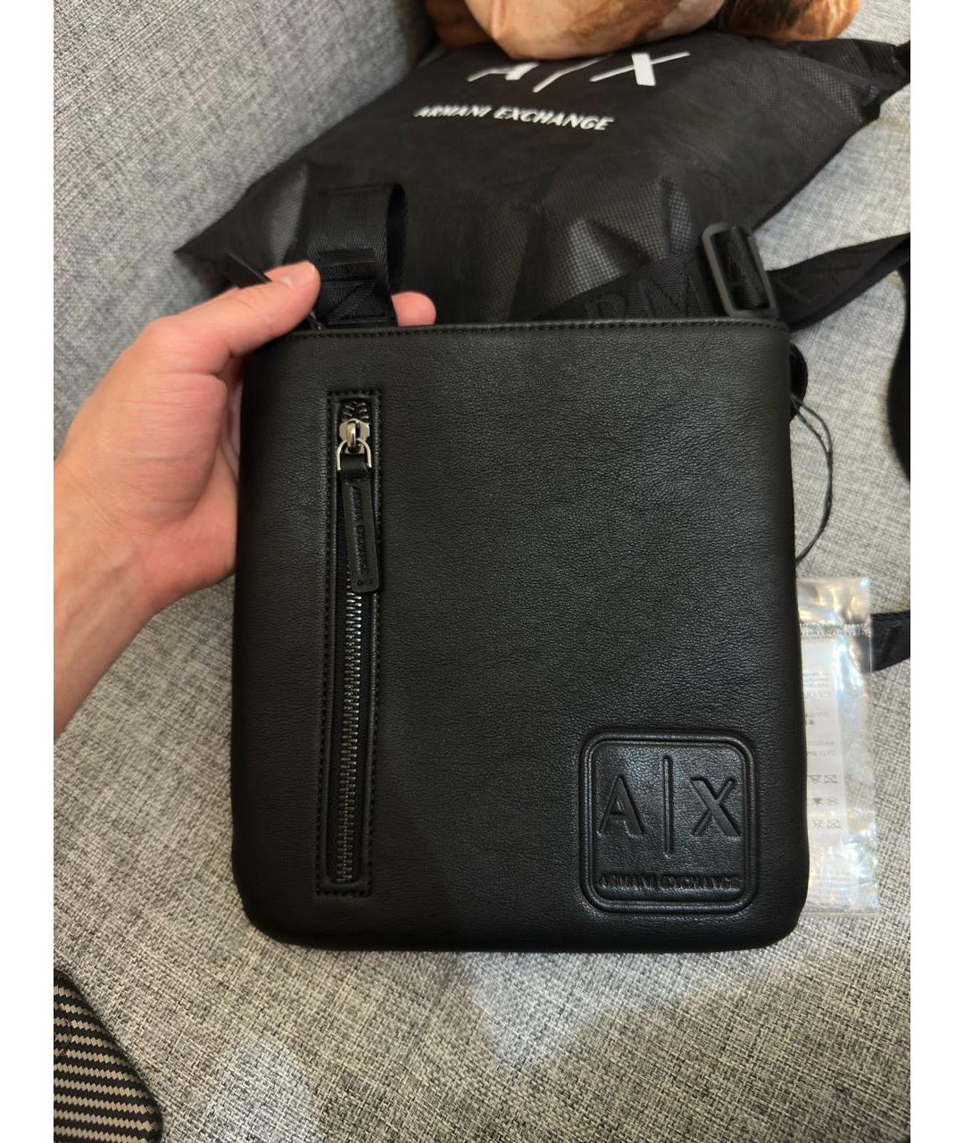 ARMANI EXCHANGE Черная сумка на плечо, фото 9