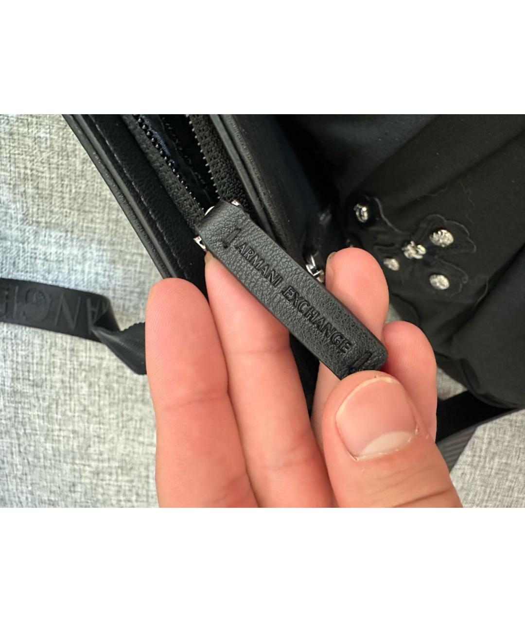 ARMANI EXCHANGE Черная сумка на плечо, фото 8