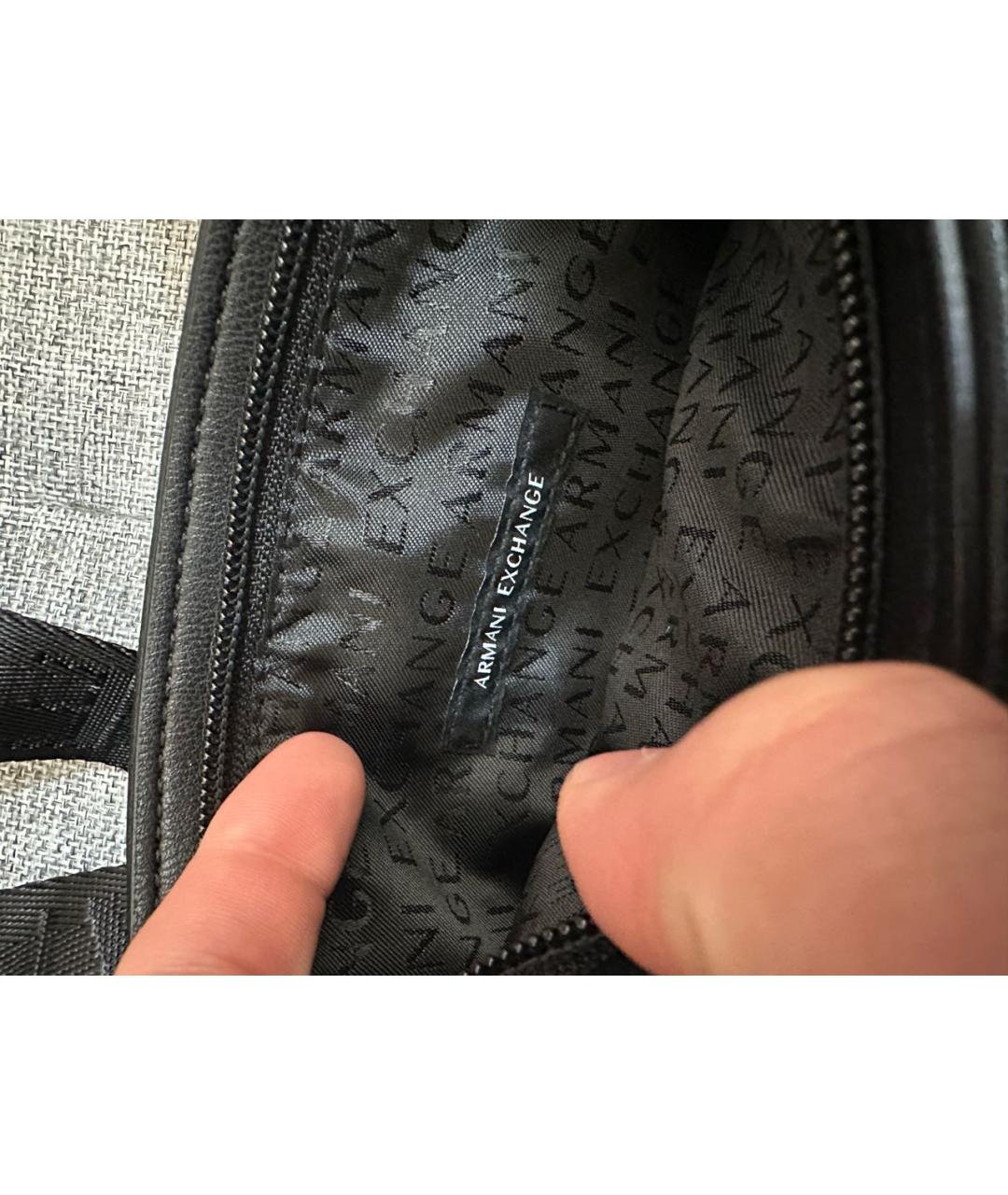 ARMANI EXCHANGE Черная сумка на плечо, фото 4