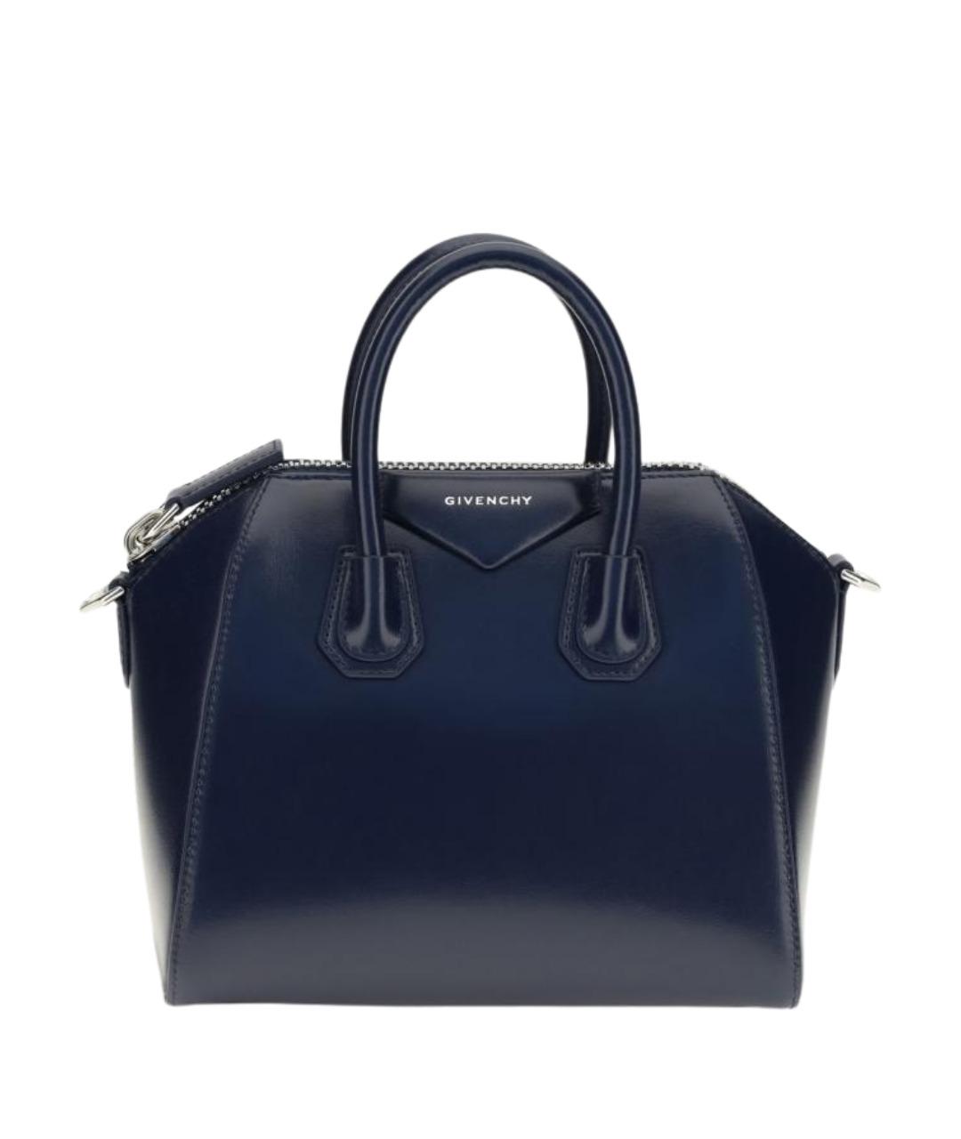 GIVENCHY Синяя кожаная сумка тоут, фото 1