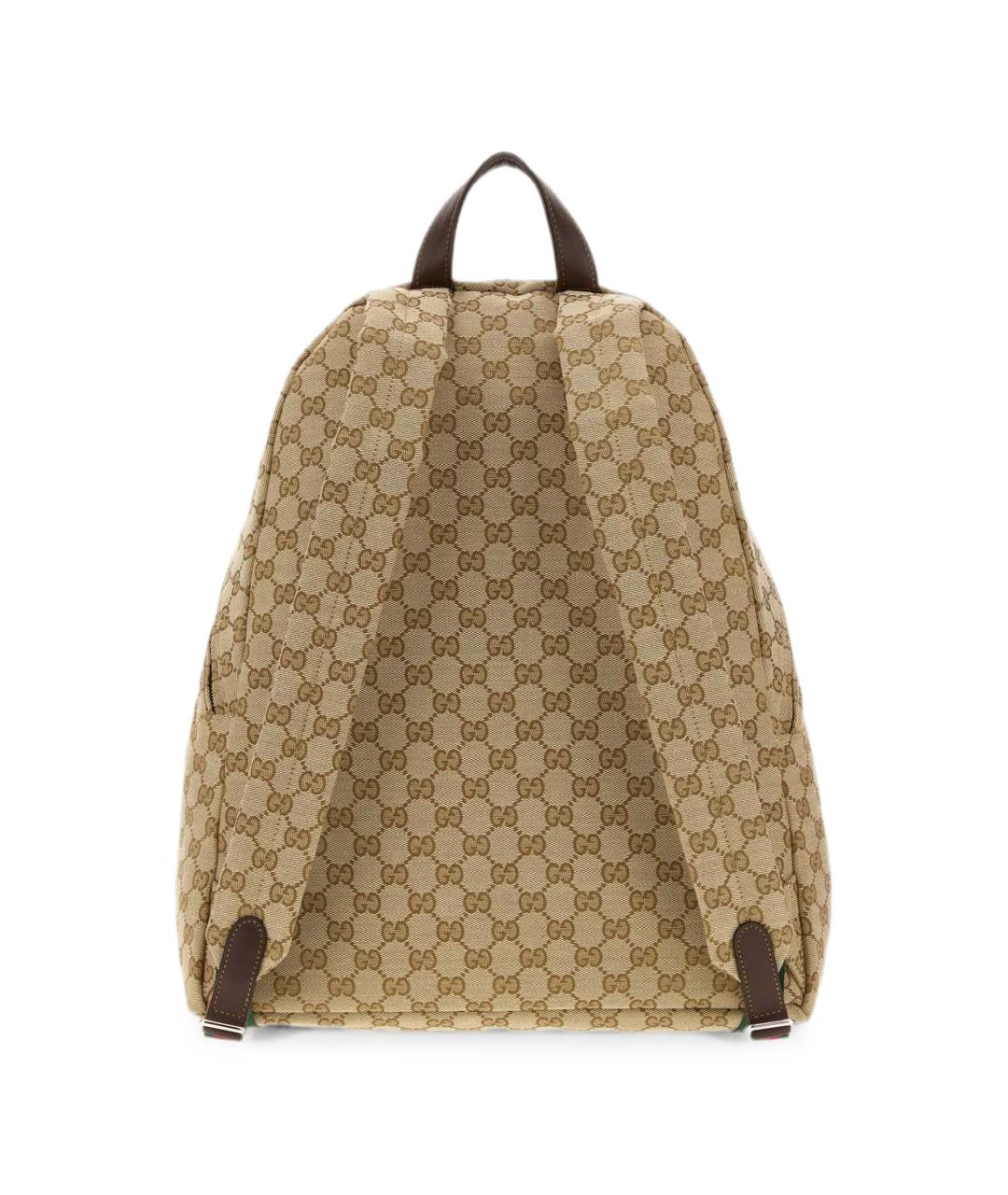 GUCCI Бежевый рюкзак из канвы, фото 3