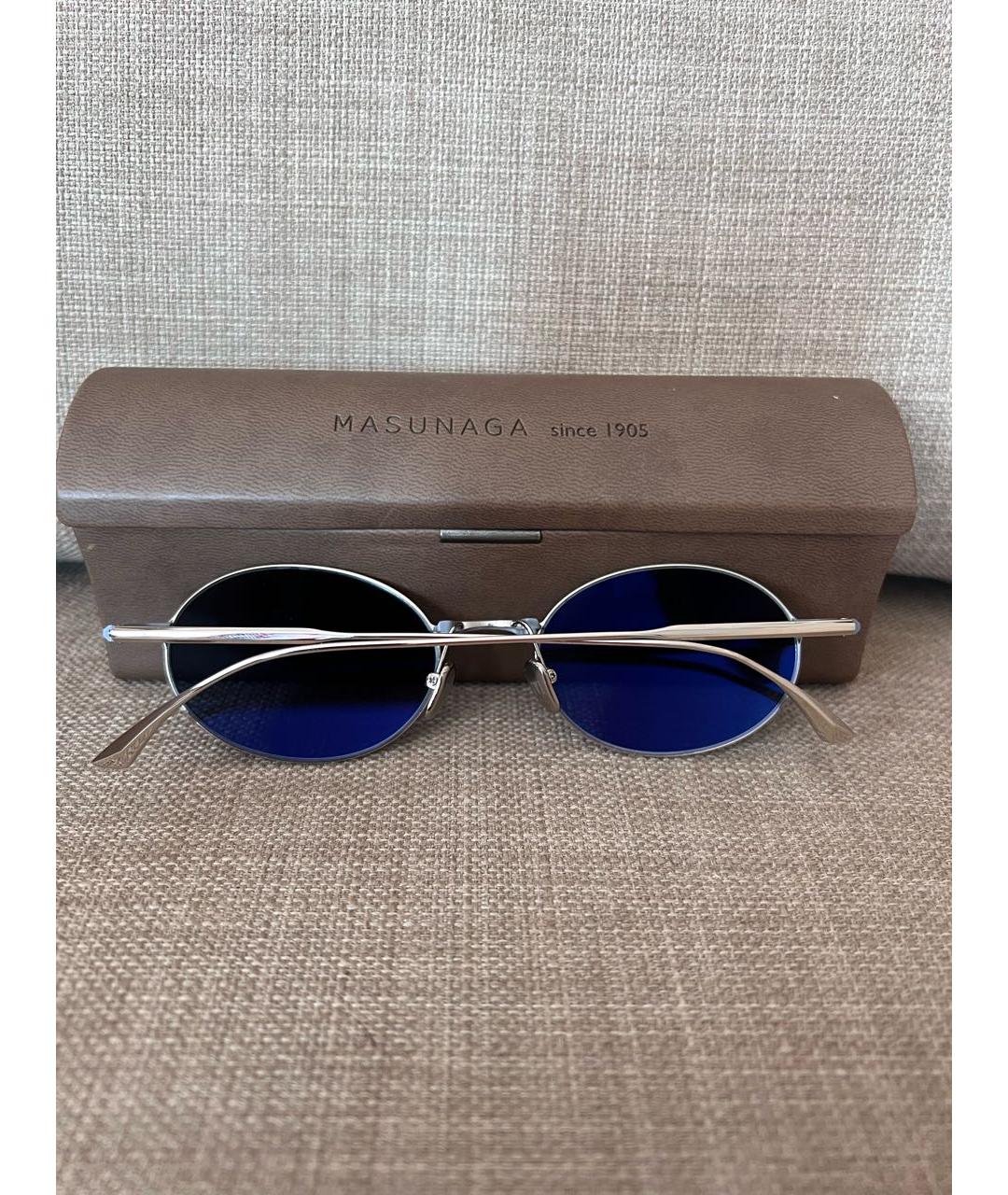 MASUNAGA Голубые солнцезащитные очки, фото 4
