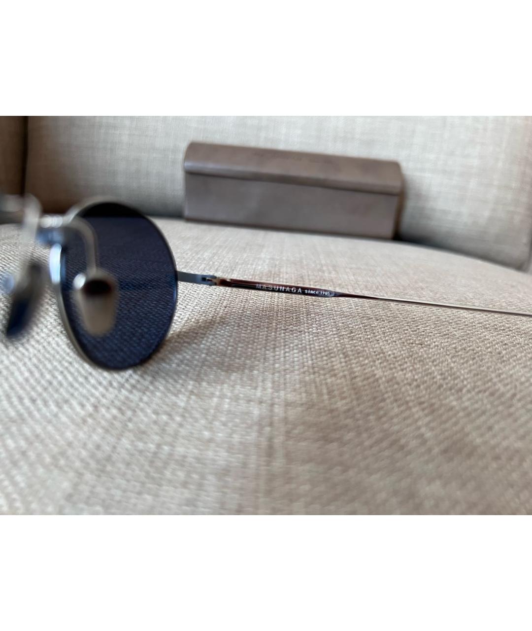 MASUNAGA Голубые солнцезащитные очки, фото 3