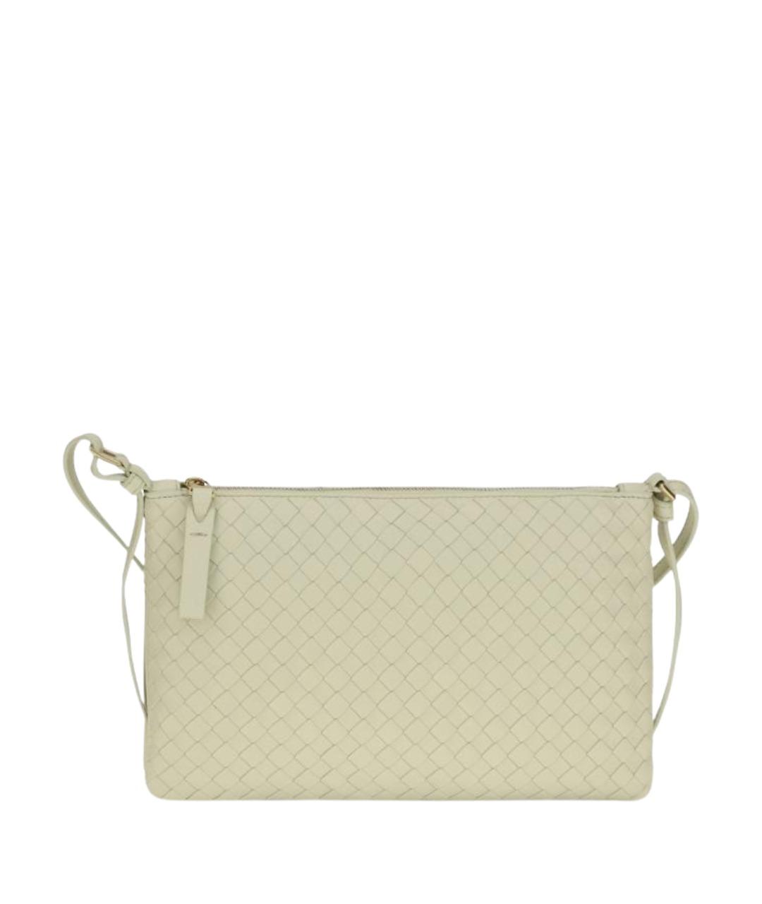 BOTTEGA VENETA Зеленая кожаная сумка через плечо, фото 1