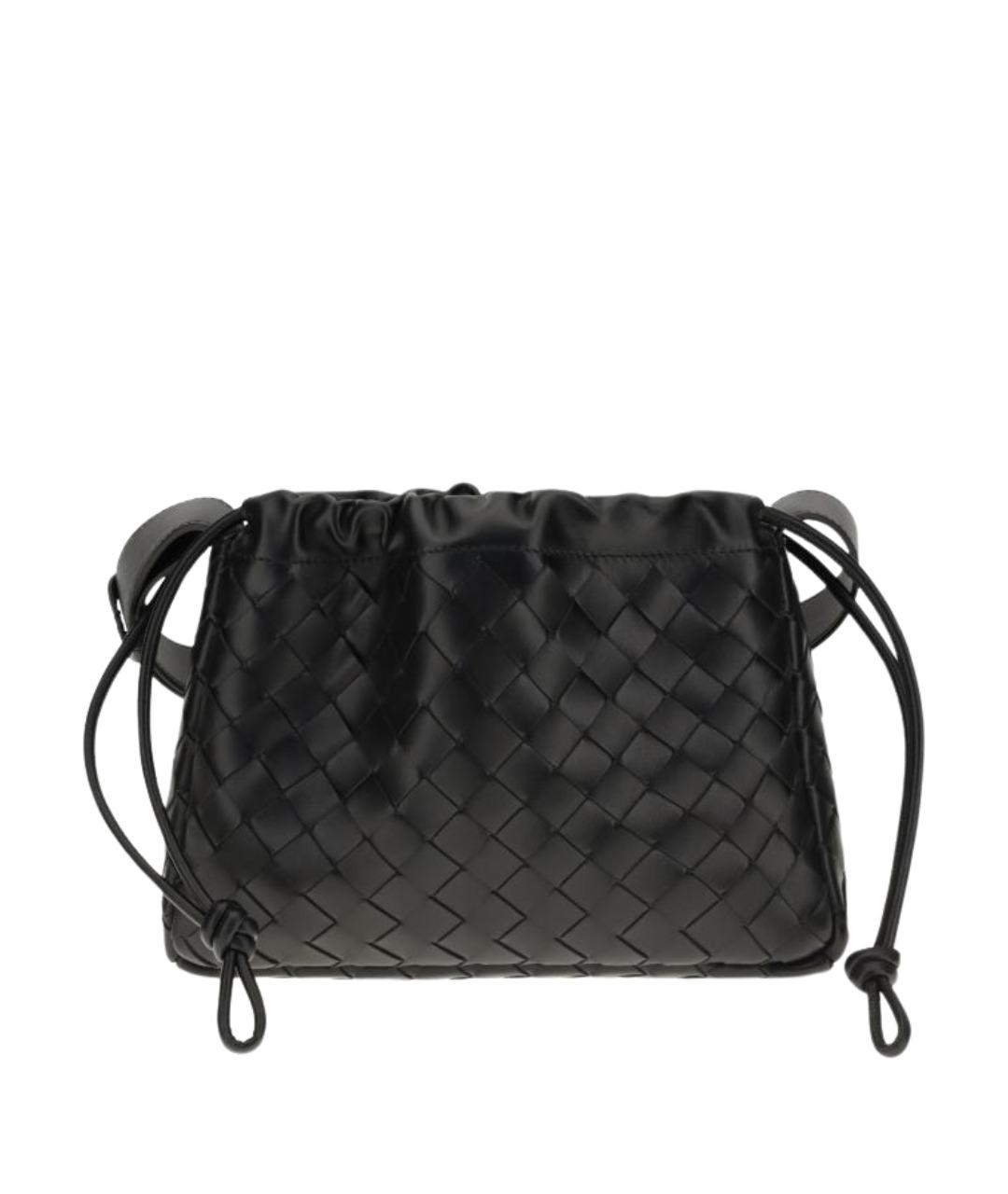 BOTTEGA VENETA Черная кожаная сумка на плечо, фото 1