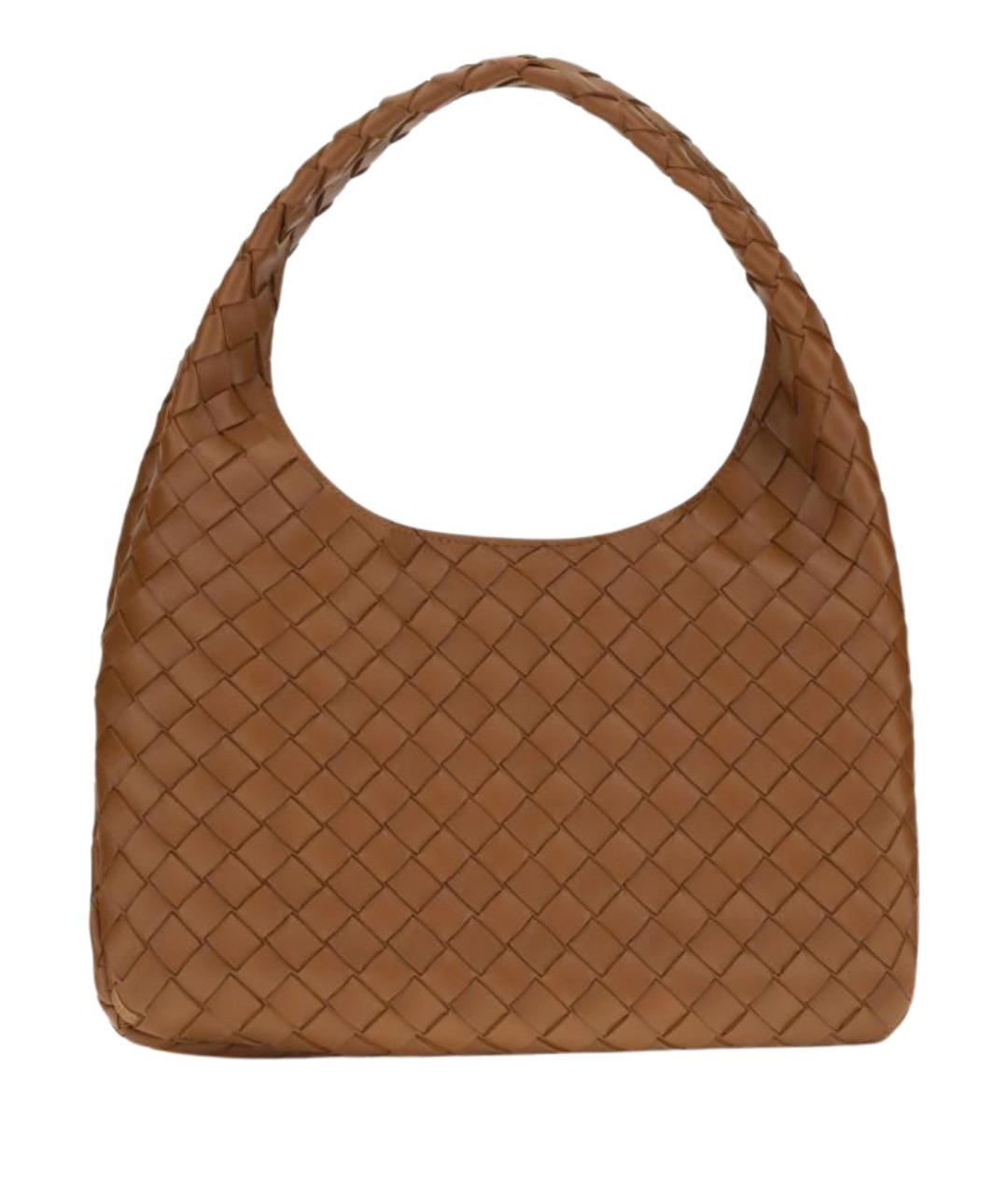 BOTTEGA VENETA Коричневая кожаная сумка через плечо, фото 1