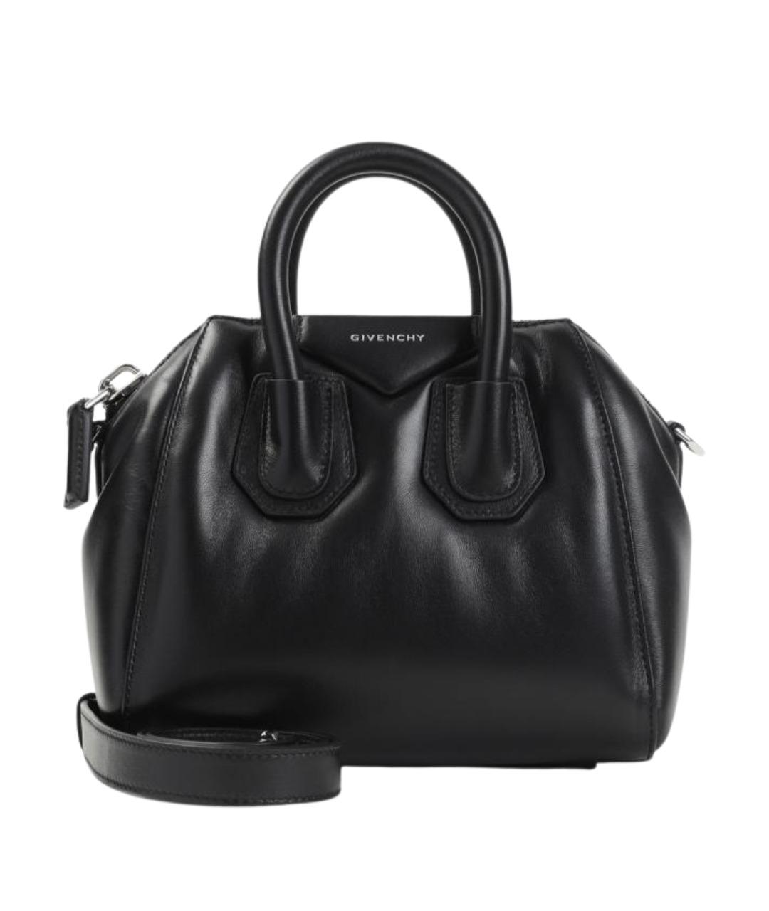 GIVENCHY Черная кожаная сумка тоут, фото 1