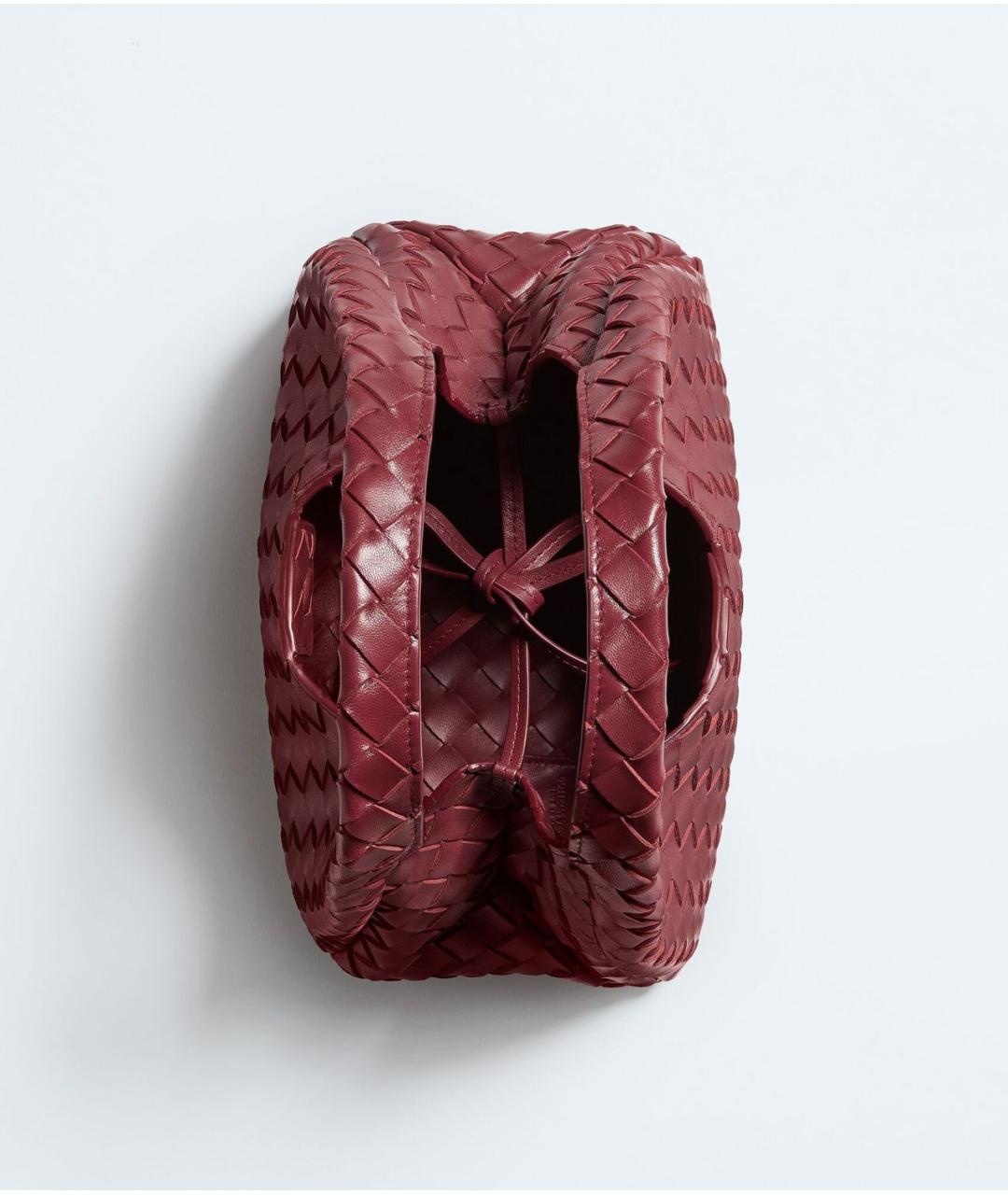 BOTTEGA VENETA Красная кожаная сумка через плечо, фото 2