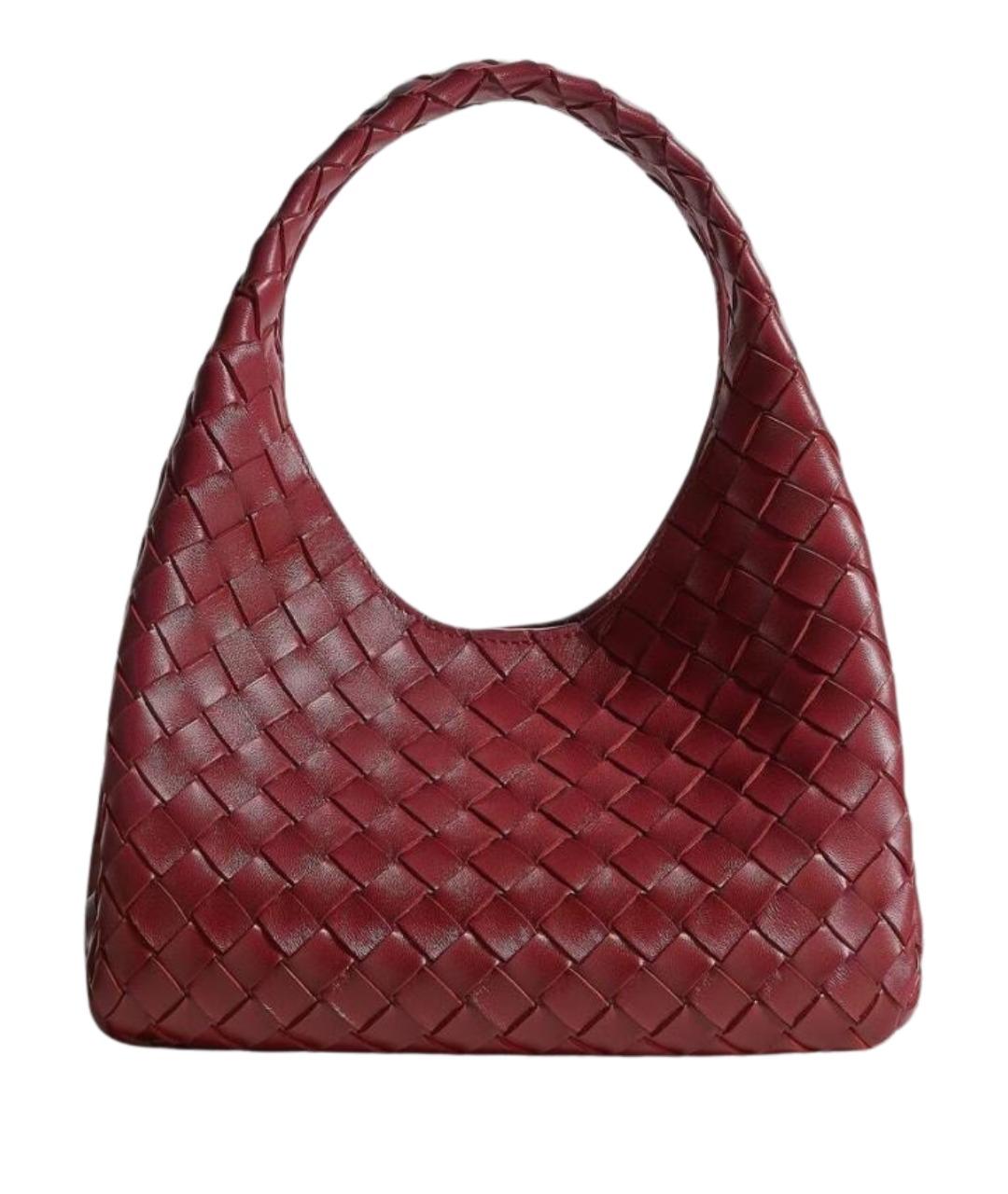 BOTTEGA VENETA Красная кожаная сумка через плечо, фото 1
