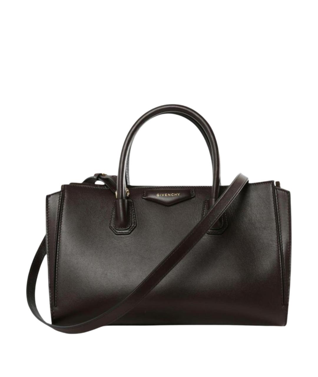 GIVENCHY Коричневая кожаная сумка тоут, фото 1