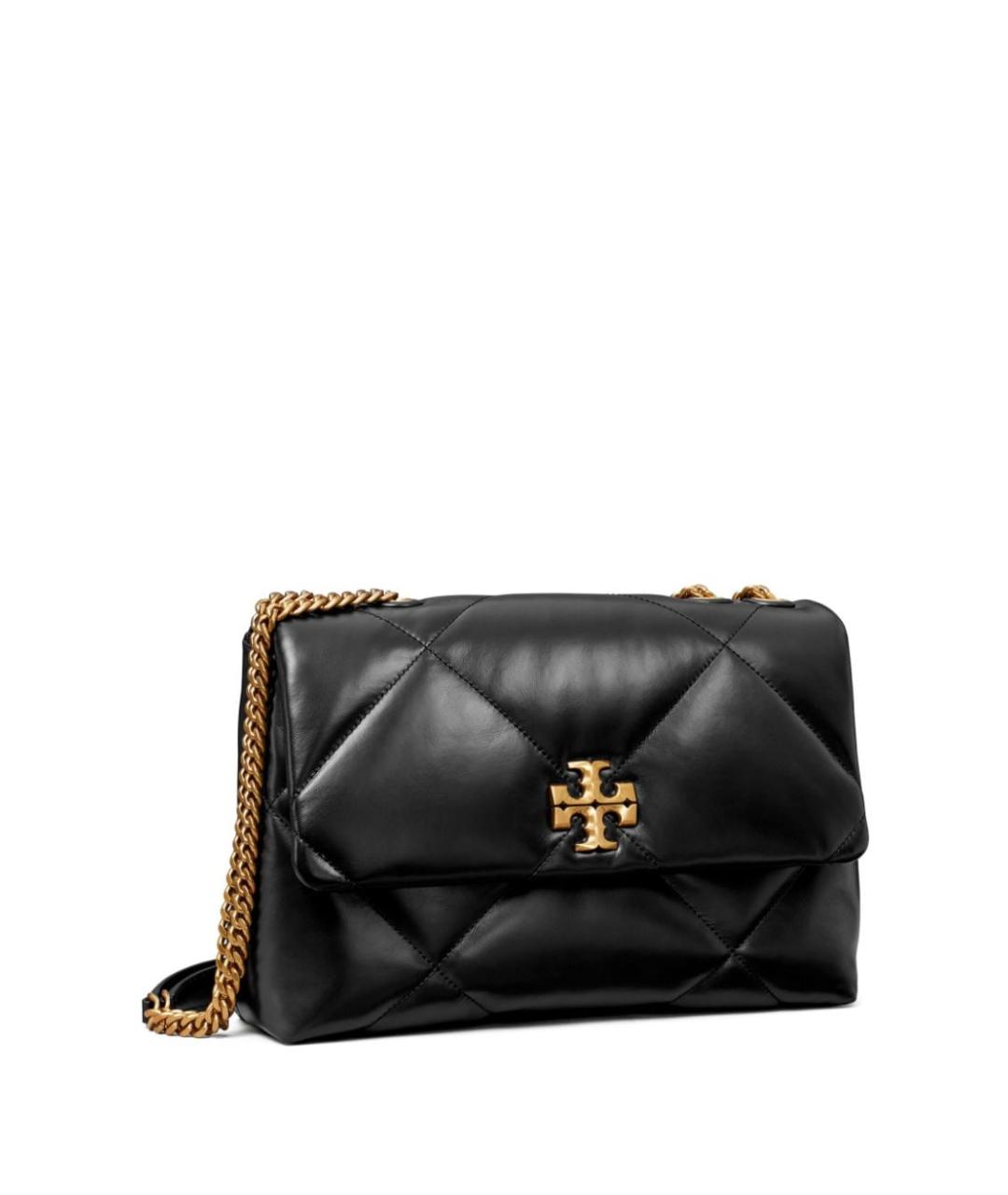 TORY BURCH Черная кожаная сумка через плечо, фото 2