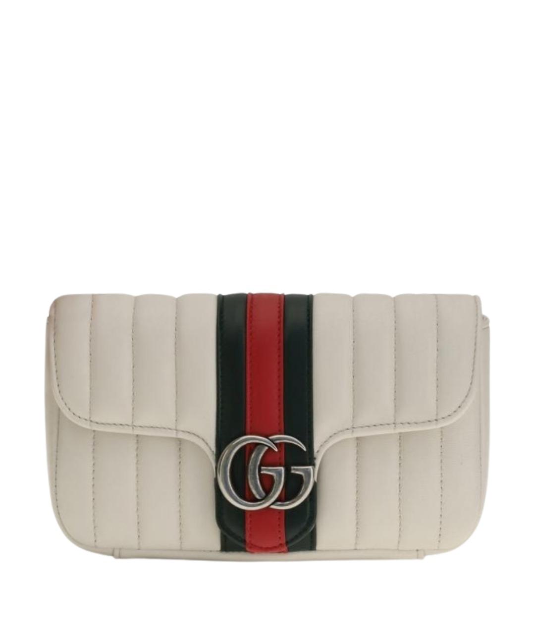 GUCCI Белая кожаная сумка через плечо, фото 1