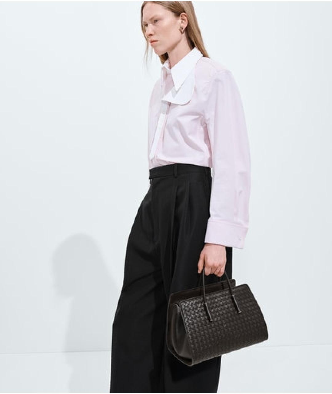 BOTTEGA VENETA Коричневая кожаная сумка тоут, фото 2