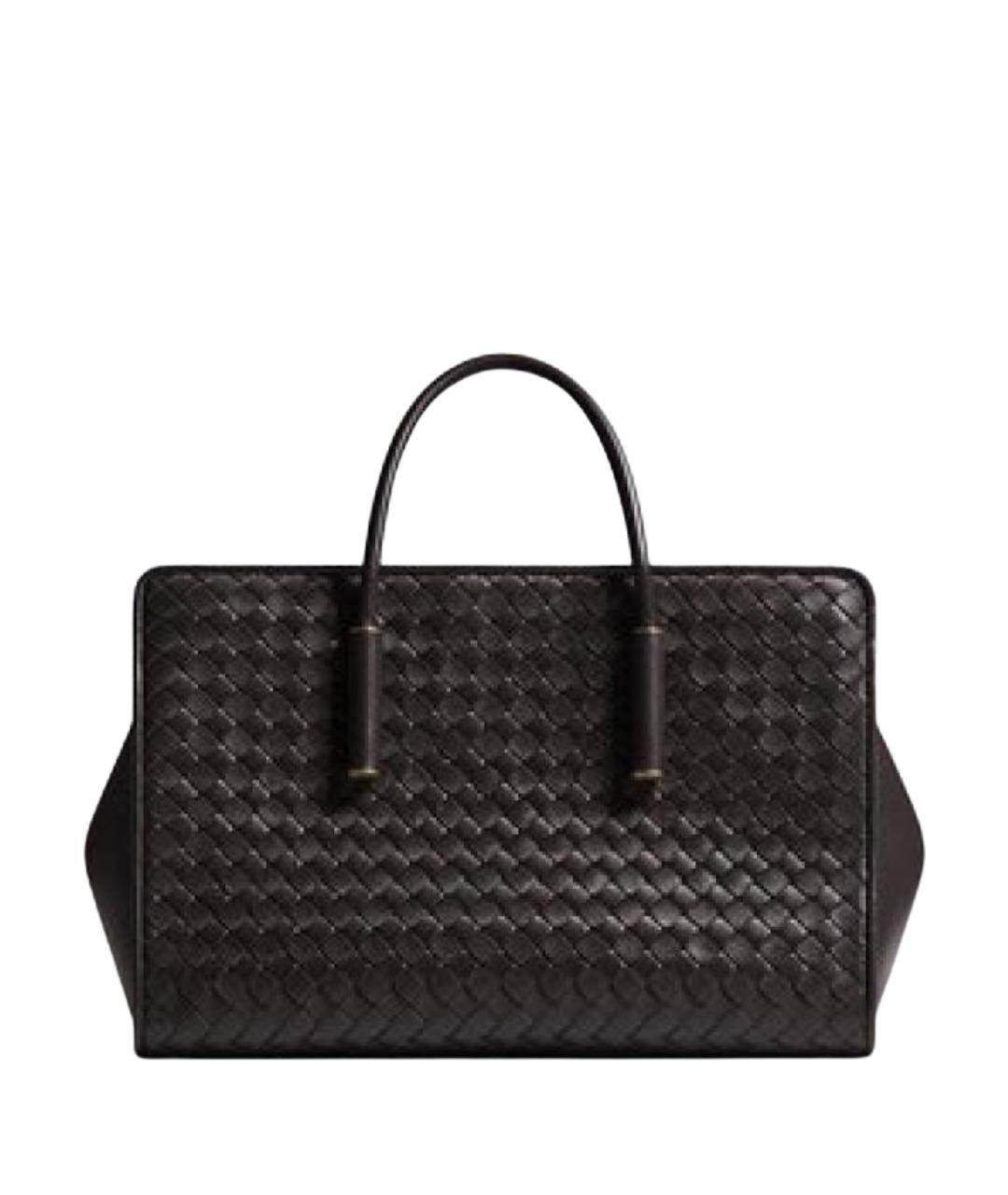 BOTTEGA VENETA Коричневая кожаная сумка тоут, фото 1