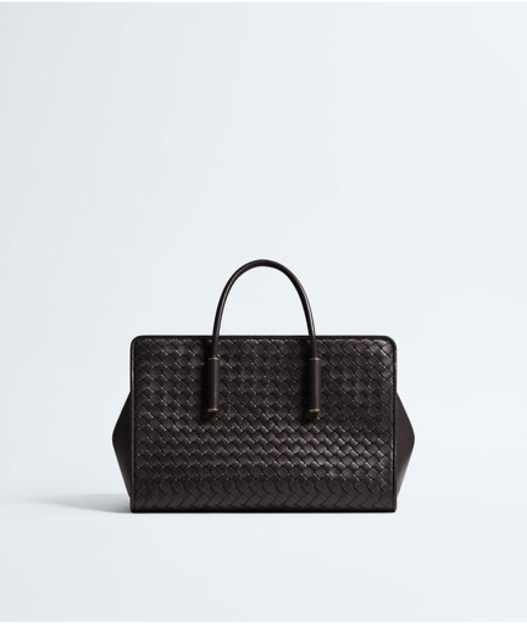 BOTTEGA VENETA Коричневая кожаная сумка тоут, фото 5