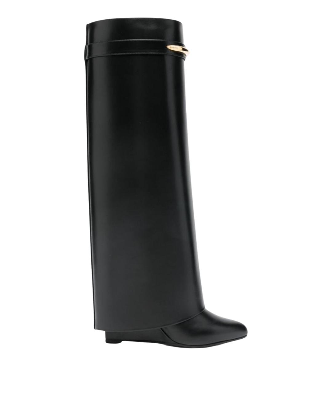 GIVENCHY Черные кожаные сапоги, фото 1