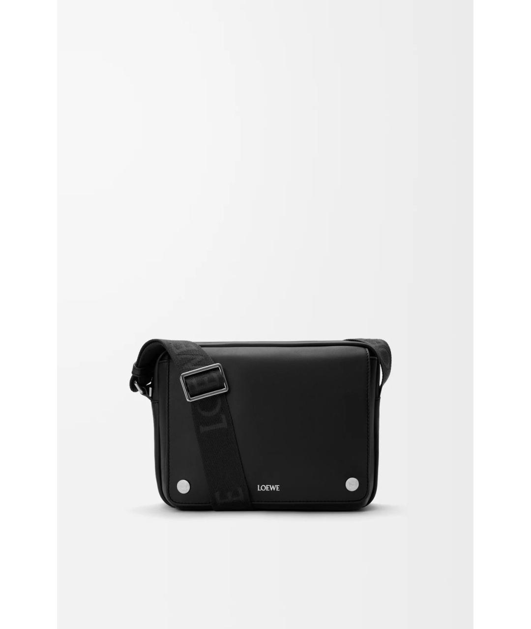LOEWE Черная кожаная сумка на плечо, фото 4