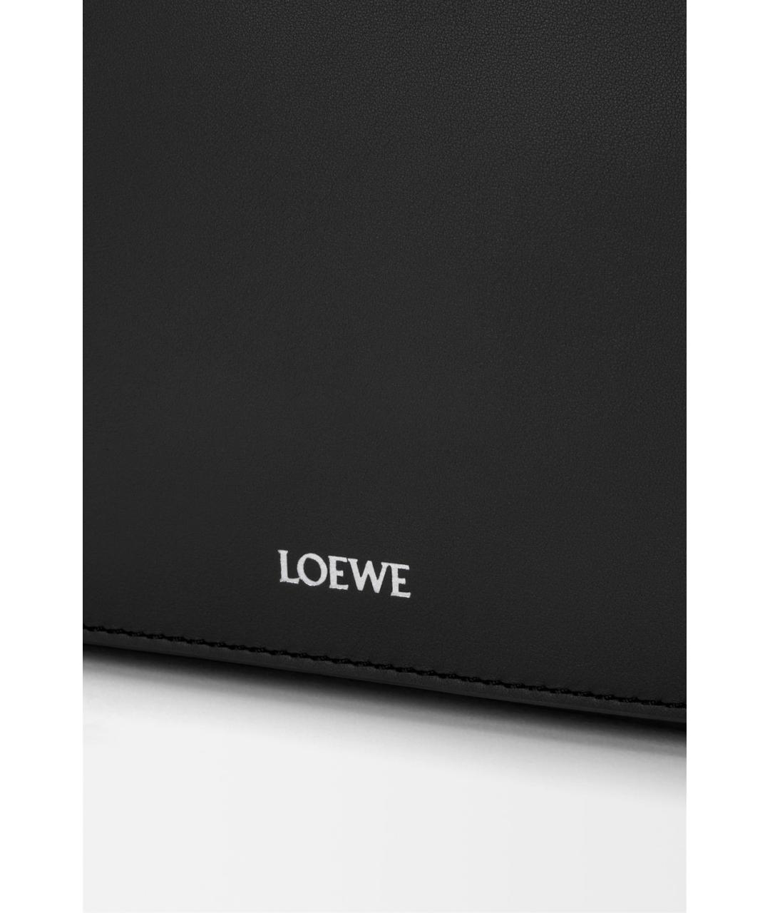 LOEWE Черная кожаная сумка на плечо, фото 3