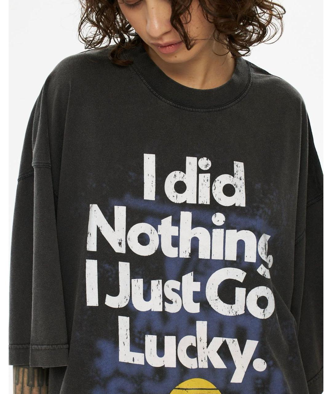 VETEMENTS Антрацитовая хлопковая футболка, фото 4
