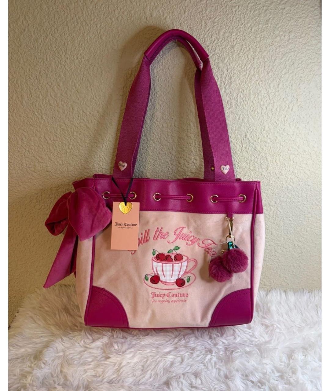 JUICY COUTURE Розовая сумка тоут, фото 2