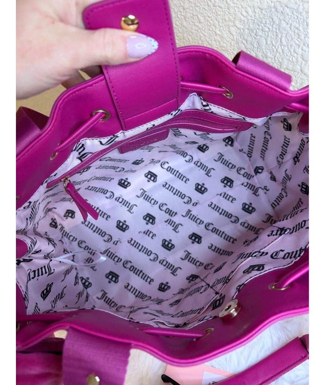 JUICY COUTURE Розовая сумка тоут, фото 4