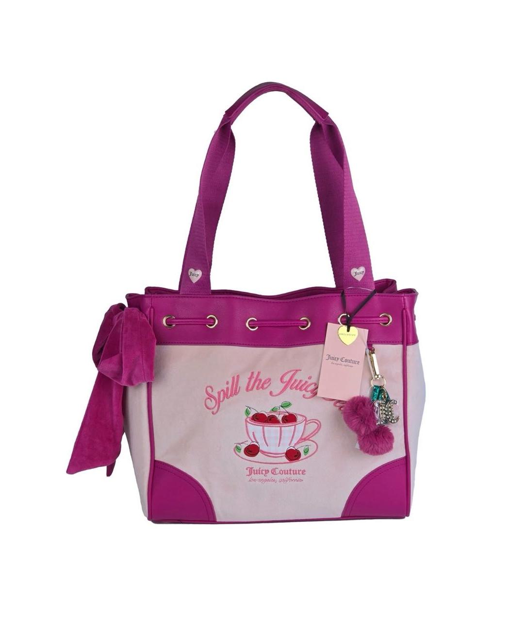 JUICY COUTURE Розовая сумка тоут, фото 1