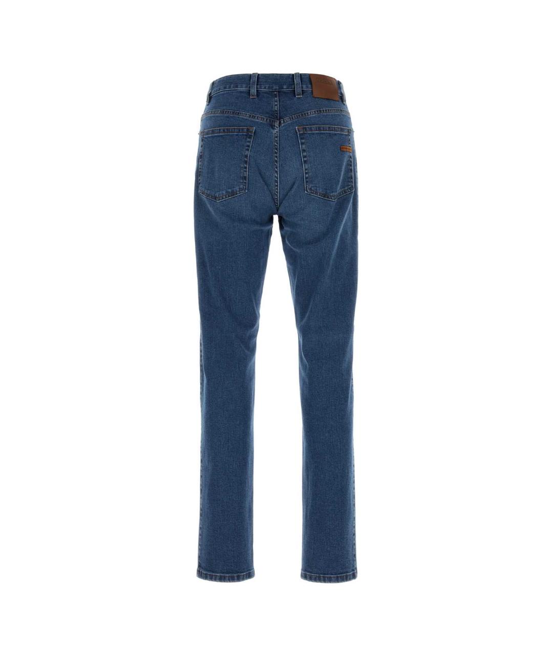 ZEGNA Синие хлопковые джинсы, фото 2