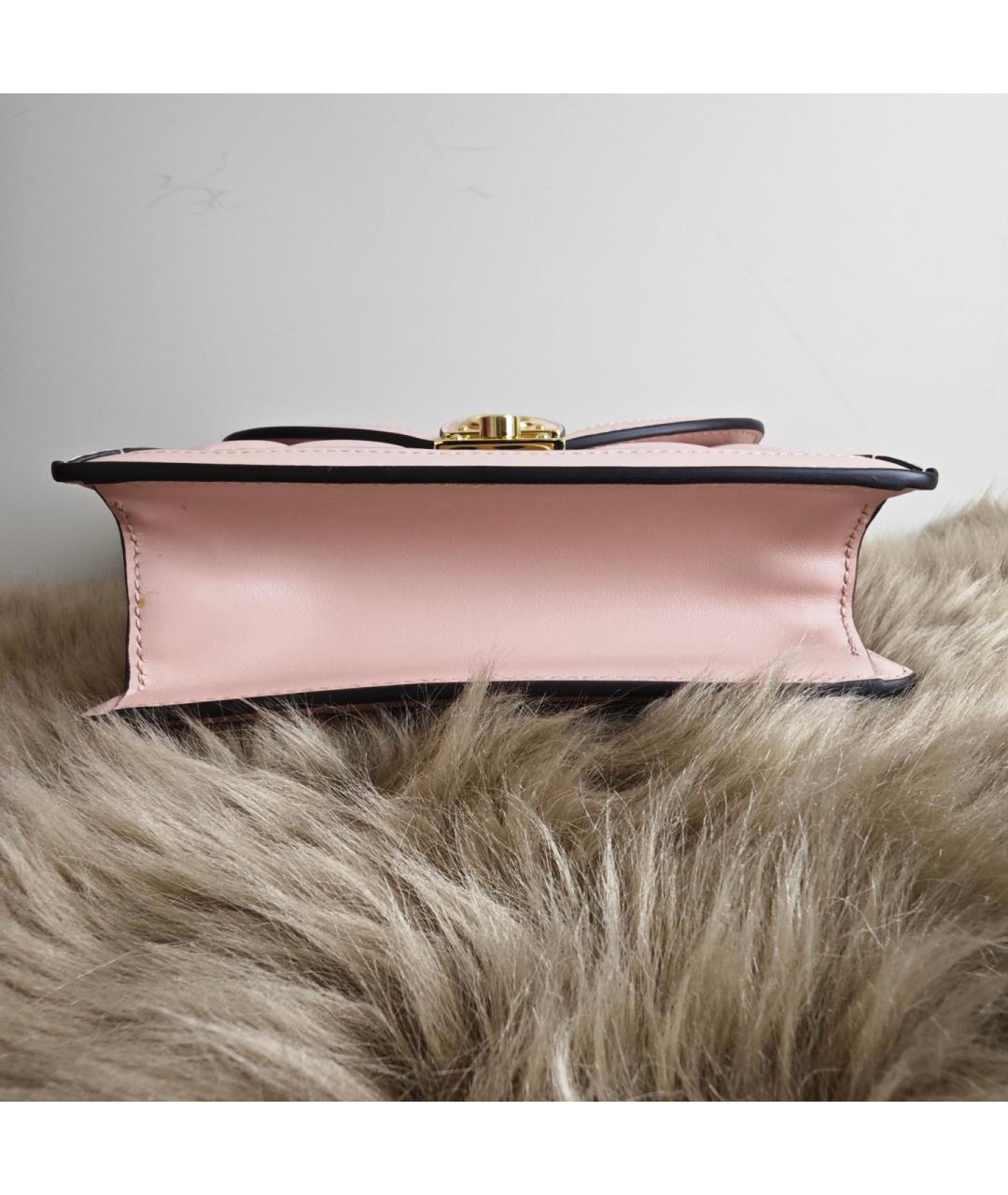 GUCCI Розовая кожаная сумка через плечо, фото 4