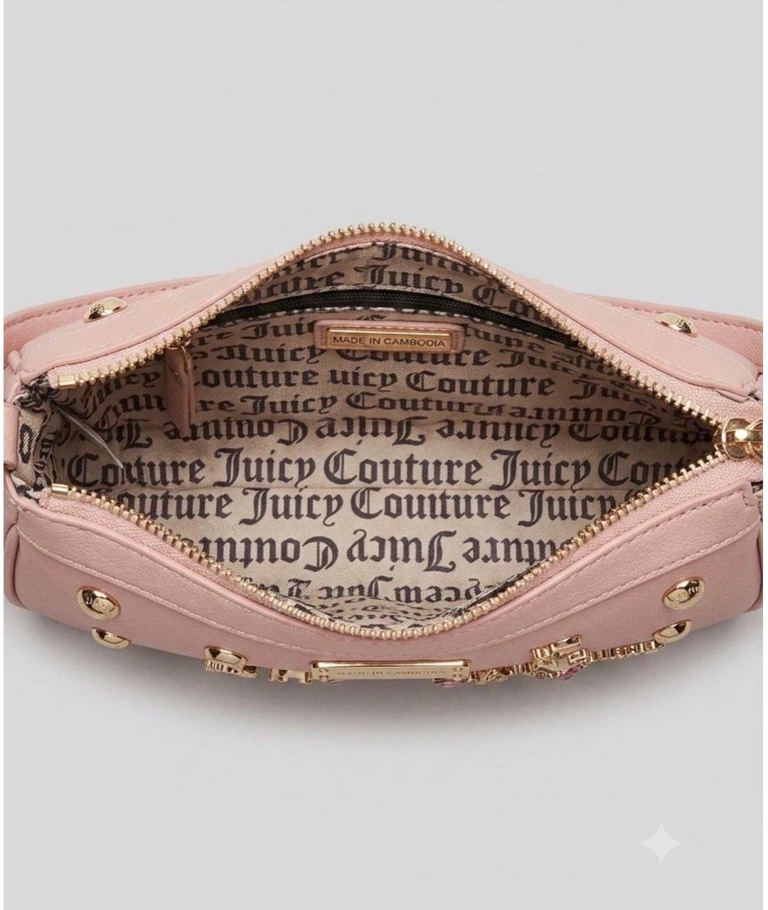 JUICY COUTURE Розовая сумка с короткими ручками, фото 3